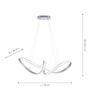 Subtilní - PN 8292-55 MELINDA LED závěsné svítidlo, ocel, moderní design SimplyDim 3000K - PAUL NEUHAUS - foto 5