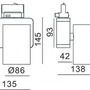 Svítidla - IMPR 707057 Deko-Light kolejnicový systém 3-fázový 230V Nihal 230V 35W 4000 K stříbrná 135 mm - foto 5