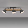 Bodová - LD 15745-18 CUP 2.0 stropní svítidlo 3 ramenné dřevo z akácie nastavitelná výška industriální - JUST LIGHT - foto 5