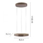 Dekorativní - PN 2689-97 LED závěsné svítidlo Q-STRETTO, bronz, ZigBee, 2200-5000K - PAUL NEUHAUS - foto 5