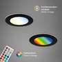 Kruhová - BRI 7035-035 RGB-CCT LED vestavná svítidla sada, pr.9,2 cm, 3x LED, 4,8 W, 450 lm, černá - BRILONER - foto 5