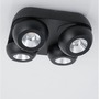 Bodová - NV 9105103 Bodové svítidlo GON černý hliník LED 4x5W 230V 3000K IP20 - NOVA LUCE - foto 5