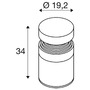 Sloupková - LA 1008838 CONCRETE Pole 35, PHASE, volně stojící svítidlo, 2700 K, IP65, šedá barva - BIG WHITE (SLV) - foto 5