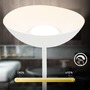 Stojací lampy - BRILO 1500016 Estate LED stojanová bezdrátová lampa, stmívatelná, dotykový vypínač, bílé - BRILO - foto 5