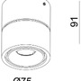 Bodová - IMPR 348233 Deko-Light stropní přisazené svítidlo, Uni II Mini, Tilt, 11,3 W, DIM, 2700 K, 220-240V 710 lm 75 mm bílá - foto 5