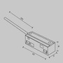 Lištové Magnetic Maytoni Exility - M TRA034B-42W-1 Napájecí kabel 48V DC 350mm bílý plast Exility - MAYTONI - foto 5