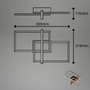 Hranatá - BRILO 3776015 LED stropní svítidlo, 50,5 cm, 33W, 3300lm černá - BRILONER - foto 5