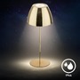 Stolní lampy dekorační - BRILO 7522017 Serina LED bezdrátová stolní lampička IP44, stmívatelná, dotykový vypínač, zlatá - BRILO - foto 5