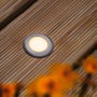Zapuštěná - P 94726 LED zemní svítidlo zlaté světlo neláká hmyz IP67 kruhové 50mm 2200K 2,2W 230V hliník umělá hmota/kov - PAULMANN - foto 5