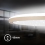 Kruhová - BRILO 7654011 Slim svítidlo LED panel pr.37,5 cm - 22W, 3000lm, hvězdné nebe, neutrální bílá, béžová - BRILO - foto 5