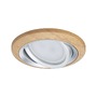 Kruhová - P 92239 LED vestavné svítidlo Lanati 3ks sada kruhové 84mm 30° Coin 3x6W 230V 2700K dub/hliník broušený - PAULMANN - foto 5