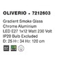 Koule - NV 7212603 Závěsné svítidlo OLIVERIO kouřové sklo s přechodem chromovaný hliník E27 1x12W IP20 bez žárovky - NOVA LUCE - foto 5