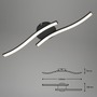 Dekorativní - BRILO 3449-015 LED nástěnné a stropní svítidlo, 55,5 cm, 12 W, černá - BRILO - foto 5