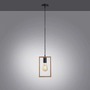 Hranatá - LD 15651-18 FRANKY LED závěsné svítidlo, černá, dřevěný rám, kov, 1 ramenné - LEUCHTEN DIREKT / JUST LIGHT - foto 5