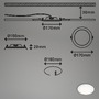 Kruhová - BRI 7286-016 LED vestavné svítidlo, pr. 17 cm, 12 W, bílé - BRILONER - foto 5