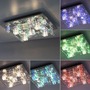 Hranatá - LD 51365-17 KEMAL2.0 LED stropní svítidlo KEMAL 2.0, křišťálové sklo, chrom, teplá bílá, dálkový ovladač RGB+3000K - LEUCHTEN DIREKT / JUST LIGHT - foto 5