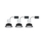 Koupelnová - P 93408 Vestavné svítidlo LED Cole 3x6,5W černá/stříbrná mat 3-krokové-stmívatelné 2700K teplá bílá - PAULMANN - foto 5