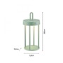 Na stůl - LD 19300-43 ANSELM LED stolní lampa na baterie zelená 28cm dotykový stmívač IP44 zahradní svítidlo 2700K - JUST LIGHT - foto 5