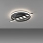 Kruhová - LD 14130-18 KORSA LED stropní svítidlo černé moderní design paměťová funkce SimplyDim 3000K - JUST LIGHT - foto 5