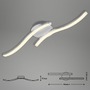 Dekorativní - BRI 3258-029 LED stropní svítidlo, 55,4 cm, 12 W, hliník - BRILONER - foto 5