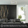 Hranatá - BRILO 3770019 LED stropní svítidlo s čidlem, 32 cm, 14W, 400lm, hliník - BRILONER - foto 5