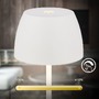 Stolní lampy dekorační - BRILO 7504016 Serina Mini LED stolní lampička bezdrátová IP44, stmívatelné, s nabíjecí základnou, bílé - BRILO - foto 5