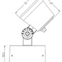 Reflektory - IMPR 732127 Deko-Light podlahové a nástěnné a stropní svítidlo Colt 8W RGBWW 24V DC 8,60 W 3000 K 389 lm 66 černošedá RAL 7021 - foto 5