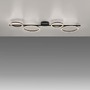 Dekorativní - LD 14211-18 MINI RITUS LED stropní svítidlo černé světelné kruhy krokově stmívatelné 3000K - JUST LIGHT - foto 5