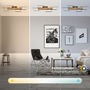 Hranatá - BRILO 3810014 Cornice LED stropní svítidlo, stmívatelné, 4 rámy, 5200lm, 47W, CCT, dálkový ovladač, černá - BRILO - foto 5