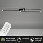 Hranatá - BRILO 3145-015 LED CCT rám 110 cm 2x40W 2200lm černá - BRILO - foto 5
