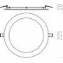 Kruhová - RED R12965 SOCORRO R 225 zápustná bílá 230V LED 18W 3000K - RED - DESIGN RENDL - foto 5