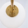 Koule - NV 9624066 Závěsné svítidlo LATO opálové sklo antický mosazný kov černý kabel E14 1x5W 230V IP20 bez žárovky - NOVA LUCE - foto 5