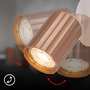 Bodová - BRI 2324014 Skaft nástěnné svítidlo - GU10 patice, max. 9W, nastavitelné, kávová - BRILONER - foto 5