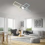 Hranatá - BRILO 3931019 Roami LED stropní svítidlo, stmívatelné, dálkový ovladač, CCT ovladač, chrom/hliník - BRILO - foto 5