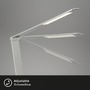 Stolní lampy pracovní - BRILO 7414-014 CCT-LED stolní lampa na psací stůl, 83 cm, 12 W, 680 lm, stříbrná - BRILO - foto 5