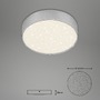 Kruhová - BRI 7072-414 LED stropní svítidlo hvězdné nebe, pr. 15,7 cm, 11 W, stříbrná - BRILONER - foto 5