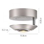 Bodová - PN 9051-95 LED stropní svítidlo PURE Oculis, metalická šedá, stmívatelné, otočné a nastavitelné 2700K - PAUL NEUHAUS - foto 5