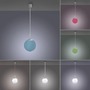 Koule - LD 22072-55 Ls-BOLO LED závěsné svítidlo Smarthome průměr 20cm stříbrná stmívatelné s aplikací dálkový ovladač Tuya RGB/2700-5000K - JUST LIGHT - foto 5