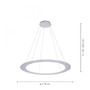 Kruhová - PN 2539-95 PURE-COSMO LED závěsné svítidlo kruhové s nastavitelnou barvou světla 2700-5000K, funkcí stmívání a nastavitelnou výškou - PAUL NEUHAUS - foto 5