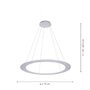 Kruhová - PN 2539-95 PURE-COSMO LED závěsné svítidlo kruhové s nastavitelnou barvou světla 2700-5000K, funkcí stmívání a nastavitelnou výškou - PAUL NEUHAUS - foto 5
