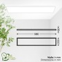 Hranatá - BRILO 7551016 Tava A LED stropní svítidlo 98cm, energetická třída A, přímé a nepřímé osvětlení, bílé - BRILO - foto 5