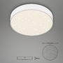 Kruhová - BRI 7073-416 LED stropní svítidlo hvězdné nebe, pr. 21,2 cm, 16 W, bílé - BRILONER - foto 5