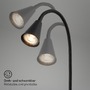 Bodová - BRI 2175015 BRILONER Justra lampa na čtení, nastavitelná, 2x USB porty, černá 2175015 - foto 5