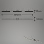 Dekorativní - BRILO 3719-055 LED nástěnné a stropní svítidlo, 227 cm, 24 W, 700 lm, černá - BRILO - foto 5