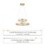 Kruhová - PN 8420-60 Paul Neuhaus, Q-VITO, LED závěsné svítidlo, pr.59cm, Smart Home ZigBee 2700-5000K - PAUL NEUHAUS - foto 5