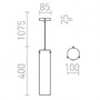 Subtilní - RED R11756 GARNISH závěsná  čiré sklo/chrom 230V GU10 9W - RED - DESIGN RENDL - foto 5