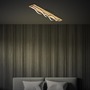 Hranatá - BRI 3817014 Vinka LED stropní svítidlo, tvar vlny, dekor dřeva, teple bílé světlo, dřevo, 98cm - BRILONER - foto 5