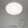 Kruhová - BRILO 3046016 LED stropní svítidlo pr. 28 cm 15W 1500lm bílé (starý kód: BRILO 3046-016) - BRILO - foto 5