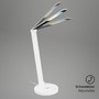 Stolní lampy pracovní - BRILO 7543016 Cuma LED lampa na psací stůl, bezdrátové nabíjení telefonu, stmívatelná, bílá - BRILO - foto 5