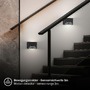 Nepřímé osvětlení - BRI 3878015 AKCE - Chat nástěnné svítidlo - 3W, 270lm, bezdrátová, LED, s pohybovým čidlem, černá - BRILONER - foto 5